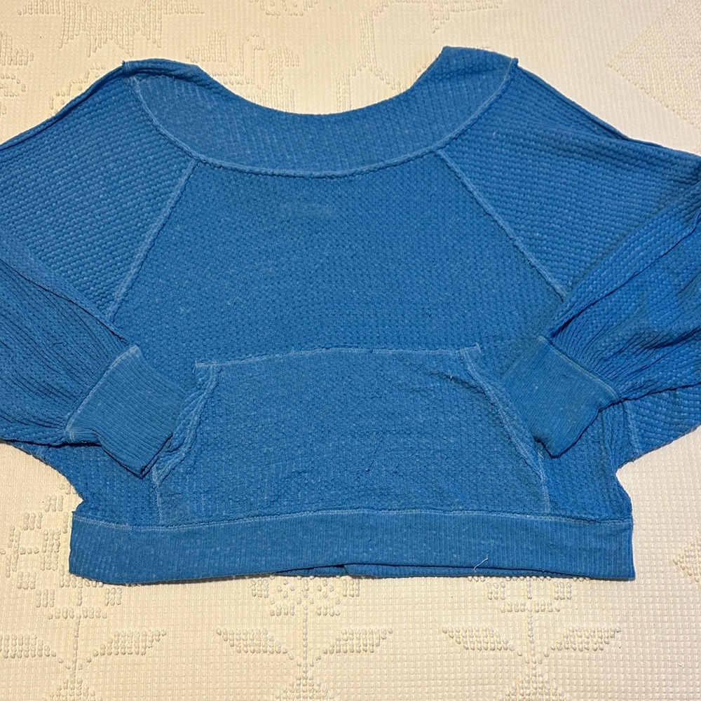 We the free Waffle Knit Cropped top XS